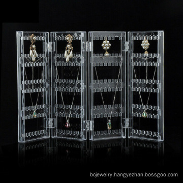 Household Transparent Earrings Necklace Storage Display Rack